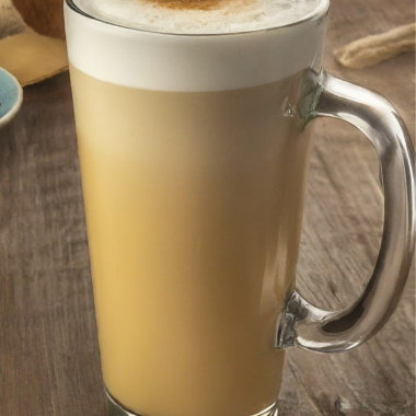 a photo of a dirty chai latte