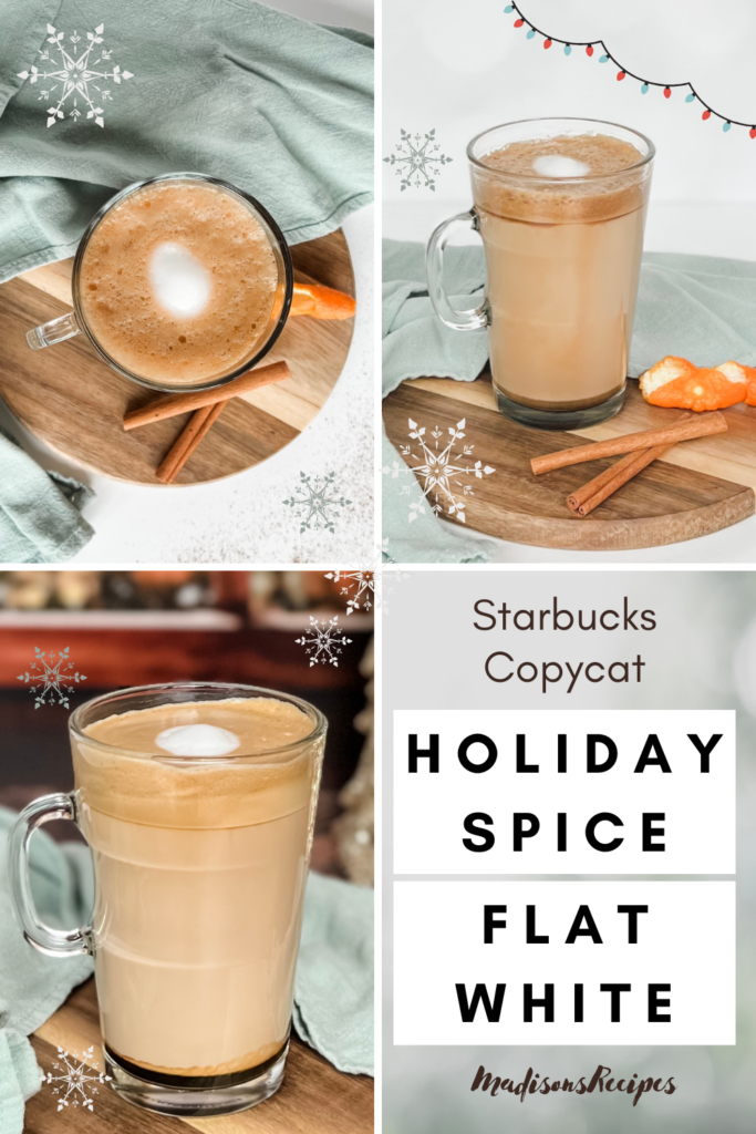 Starbucks copycat holiday spice flat white
