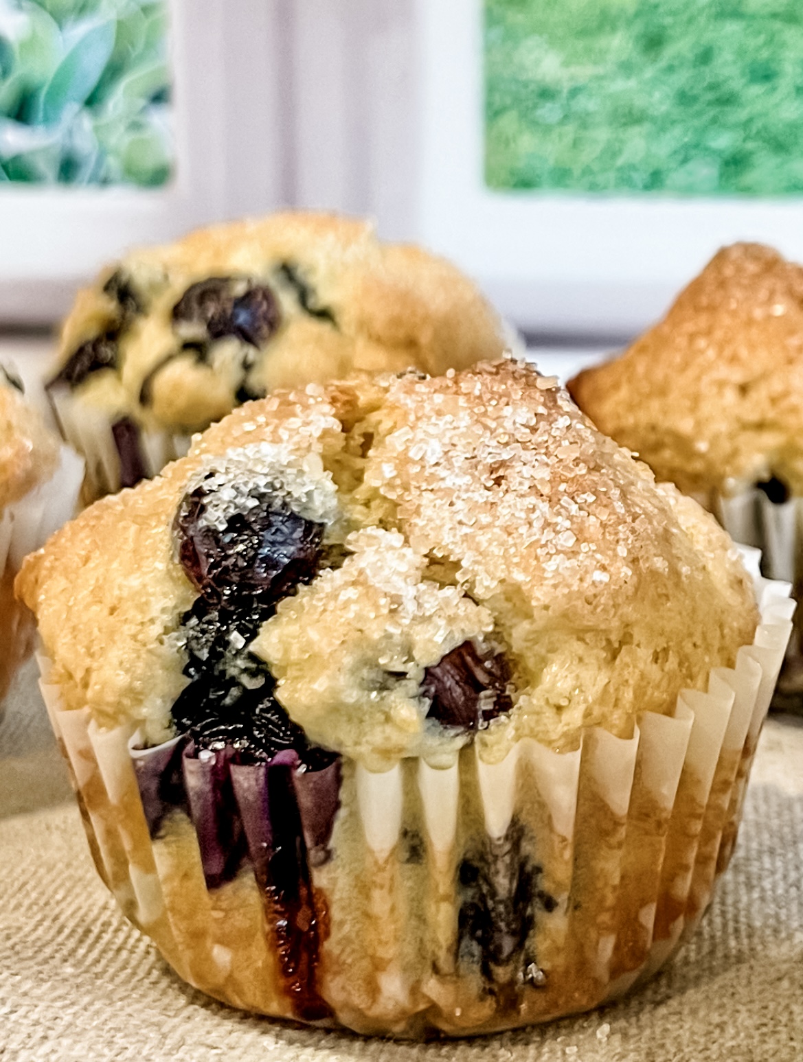 Kamut Flour Blueberry Muffins