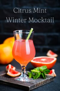 Citrus Mint Winter Mocktail