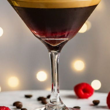 Raspberry espresso martini recipe photo