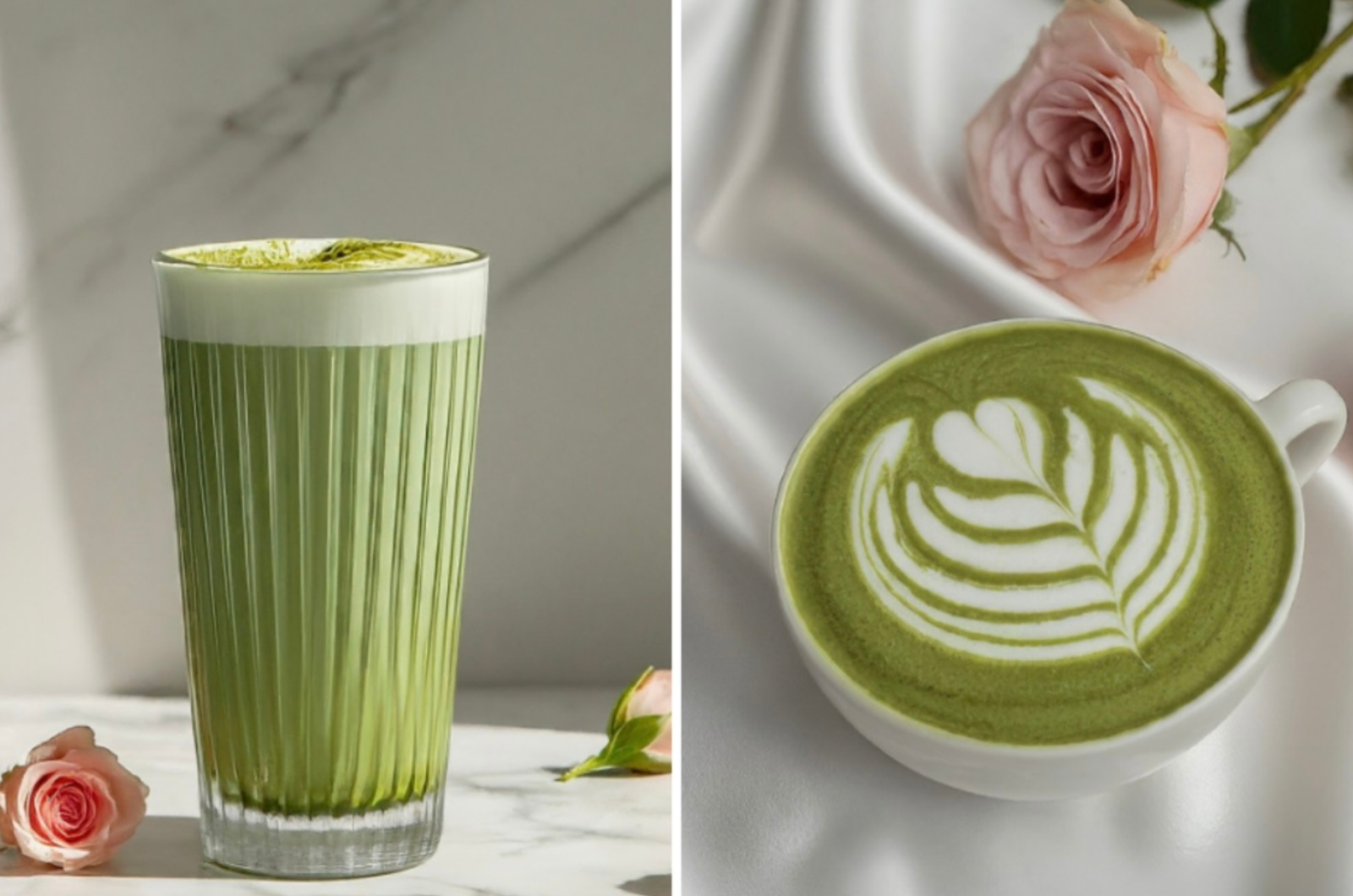 Rose Matcha Latte: Hot or Iced