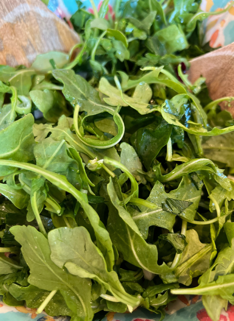 Spinach arugula salad